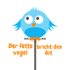 Dicker Vogel breiter Vogel Geschenkidee