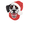Dalmatian Merry Christmas