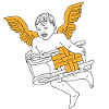 Angels with sleigh Christmas