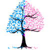 Boy Girl Hearts Tree