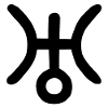 Astrological symbol Uranus