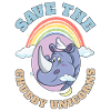 Save The Chubby Unicorns Cute Rhinoceros