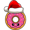 Donut Weihnachten Comic Xmas