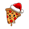 Pizza Christmas Comic Xmas