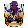 Small squid in whiskey 🥃