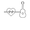Guitar heartbeat