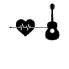Guitar heartbeat