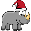 Rhinoceros Christmas Comic