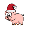 Pig Comic Christmas
