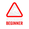 Skifahrer Attention beginner! Ski