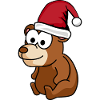 Bär Comic Weihnachten