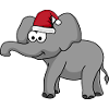 Elefant Weihnachten Comic