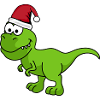 Dinosaure T-Rex Noël
