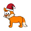 Fuchs Comic Weihnachten