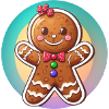 Gingerbread Christmas mascot