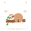 Faultier Schlaf Weiter Sloth Langschläfer