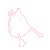 Ducks butt pink