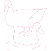 Stapelenten rosa