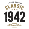 Classic 1942 80th Birthday