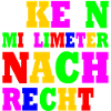 kein millimeter nach rechts