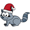 Raccoon Comic Christmas