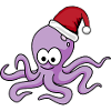 Octopus Comic Christmas