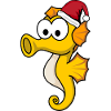 Seahorse Comic Christmas
