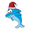 Dolphin Comic Christmas