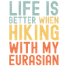 Eurasian Hiking dog retro