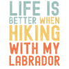 Labrador Wanderhund retro