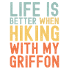 Griffon Hiking dog retro