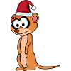 Suricate Comique de Noël