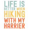 Harrier Hiking dog retro