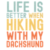 Dachshund Hiking dog retro