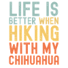 Chihuahua Hiking dog retro
