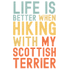 Scottish-Terrier Hiking dog retro