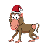 Singe singe Noël