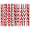 Copenhagen Neon Typography Pattern