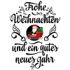 Weihnachtsmann auf Schlitten