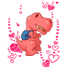 T-Rex Love Hearts Schoolchild