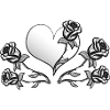 Rose flowers plants heart plant