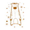 lustige Giraffe