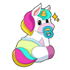 Tétine Licorne