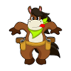 Cheval Cowboy Pistolet