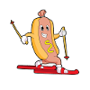 Hotdog Skier Ski