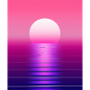 Vaporwave Sun Synthwave Sunset