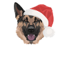German Shepherd Merry Christmas