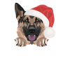 German Shepherd Merry Christmas
