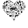 Farming Farmer Heart Tractor