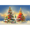Artsy Christmas Trees